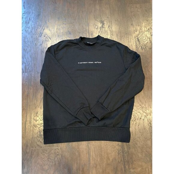 Diesel Spellout Embroidered font sweater - Picture 1 of 4
